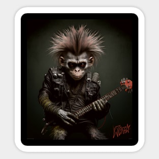 Rock monkey Sticker